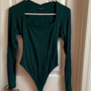 Naked Wardrobe Teal Long Sleeve Top